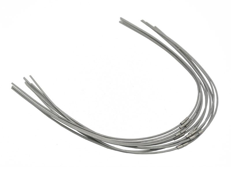 Copper NiTi Archwires (with stops), super-elastic, square / 10 pieces